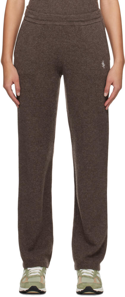 Sporty & Rich Brown 'SRC' Lounge Pants Cover