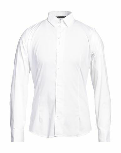 Daniele Alessandrini Man Shirt White Cotton, Elastane Cover