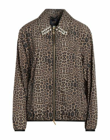 Cavalli Class Woman Jacket Khaki Polyamide, Acetate, Elastane Cover