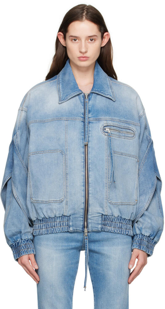 Blumarine Blue Giacca Denim Bomber Cover