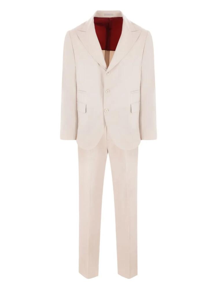 Brunello Cucinelli single-breasted suit - Neutrals Cover