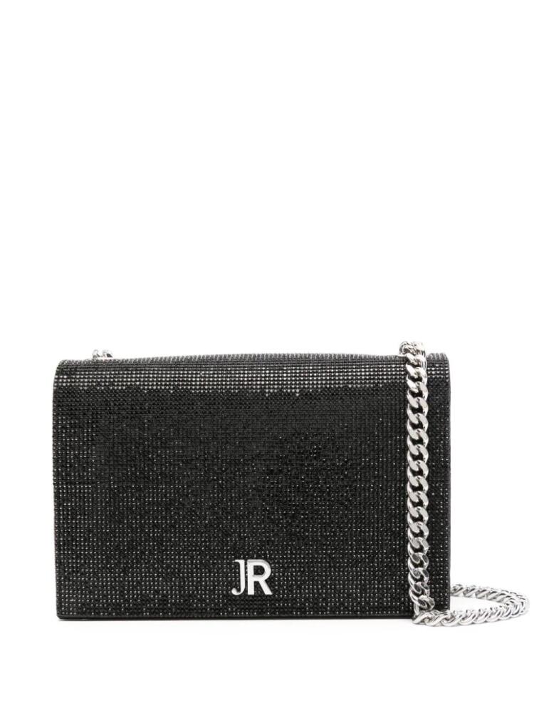 John Richmond logo-plaque shoulder bag - Black Cover