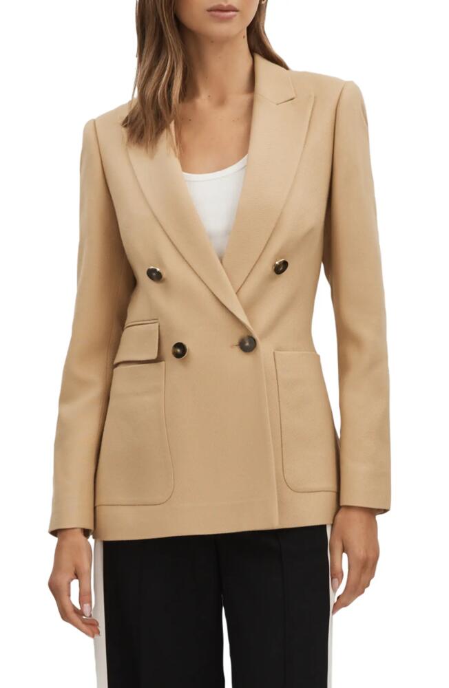 Reiss Larsson Double Breasted Blazer in Camel Cover