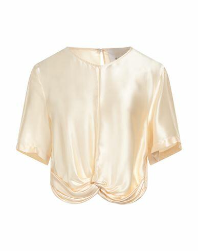 Erika Cavallini Woman Top Ivory Viscose Cover