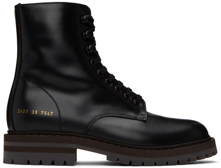 Common Projects Black Combat Boots Cover