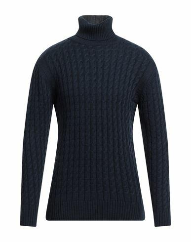 Siviglia Man Turtleneck Midnight blue Wool, Acrylic Cover