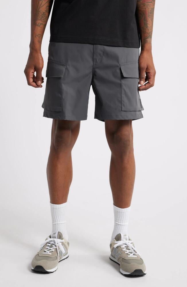 Carhartt Work In Progress Balto Relaxed Fit Twill Cargo Shorts in Graphite Cover