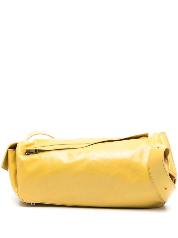 Sunnei Labauletto Twisted leather shoulder bag - Yellow Cover