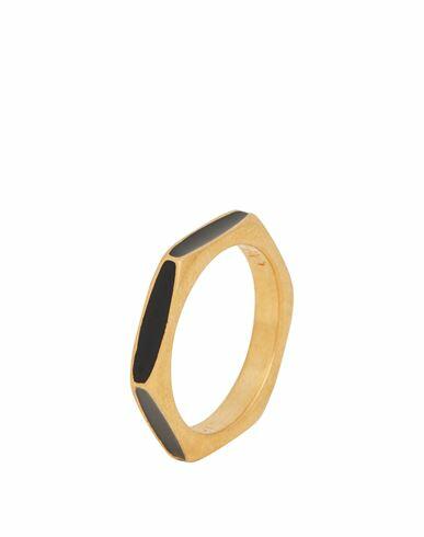 Off-white Man Ring Black Brass, Enamel Cover