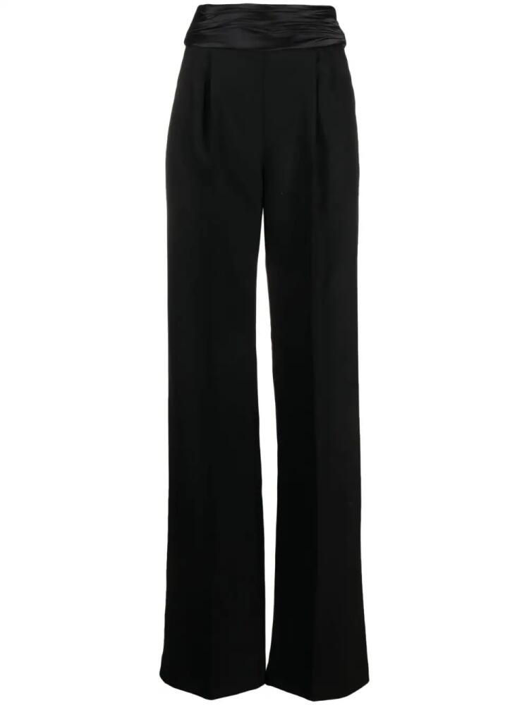 LaQuan Smith sash-detail tailored wool trousers - Black Cover