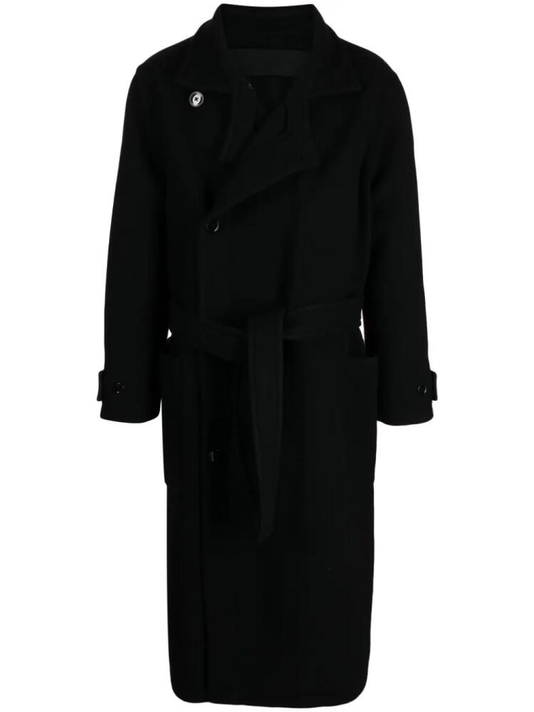 LEMAIRE belted single-breasted coat - Black Cover