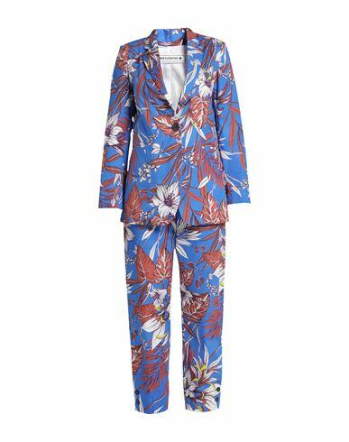 Shirtaporter Woman Suit Bright blue Cotton Cover