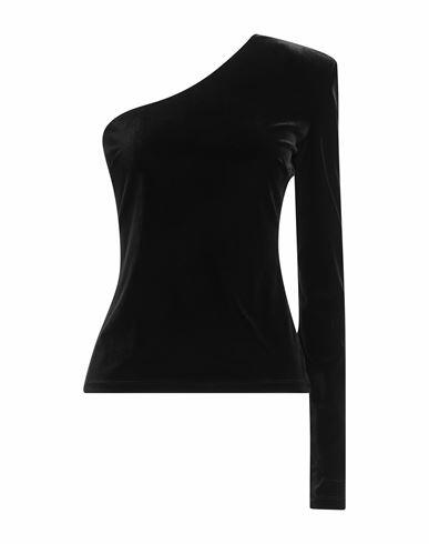 Patrizia Pepe Sera Woman Top Black Polyester, Elastane Cover