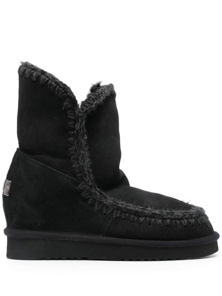 Mou Eskimo 35mm wedge boots - Black Cover