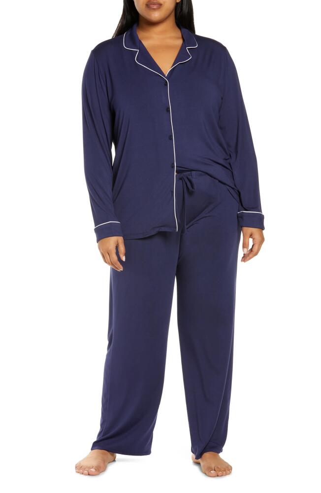 Nordstrom Moonlight Eco Knit Pajamas in Navy Peacoat Cover