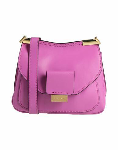 Visone Woman Cross-body bag Fuchsia Soft Leather Cover