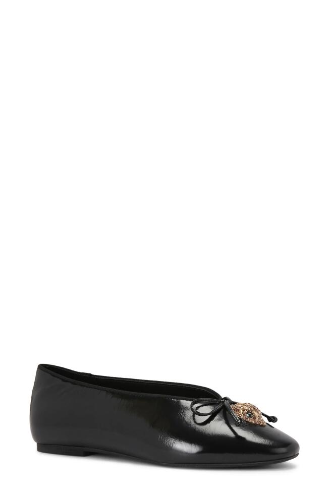 Kurt Geiger London Sloane Eagle Ballet Flat in Black Cover