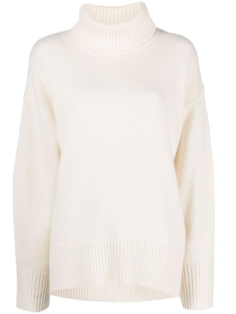 arch4 roll-neck cashmere jumper - White Cover