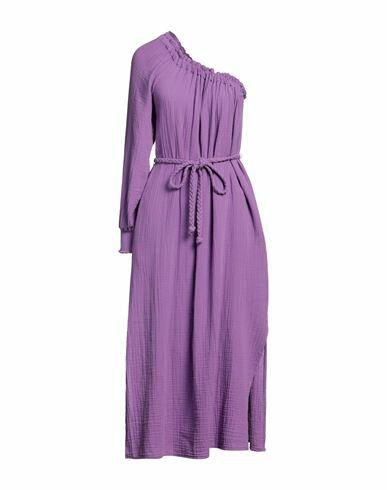 Xírena Woman Midi dress Light purple Cotton Cover