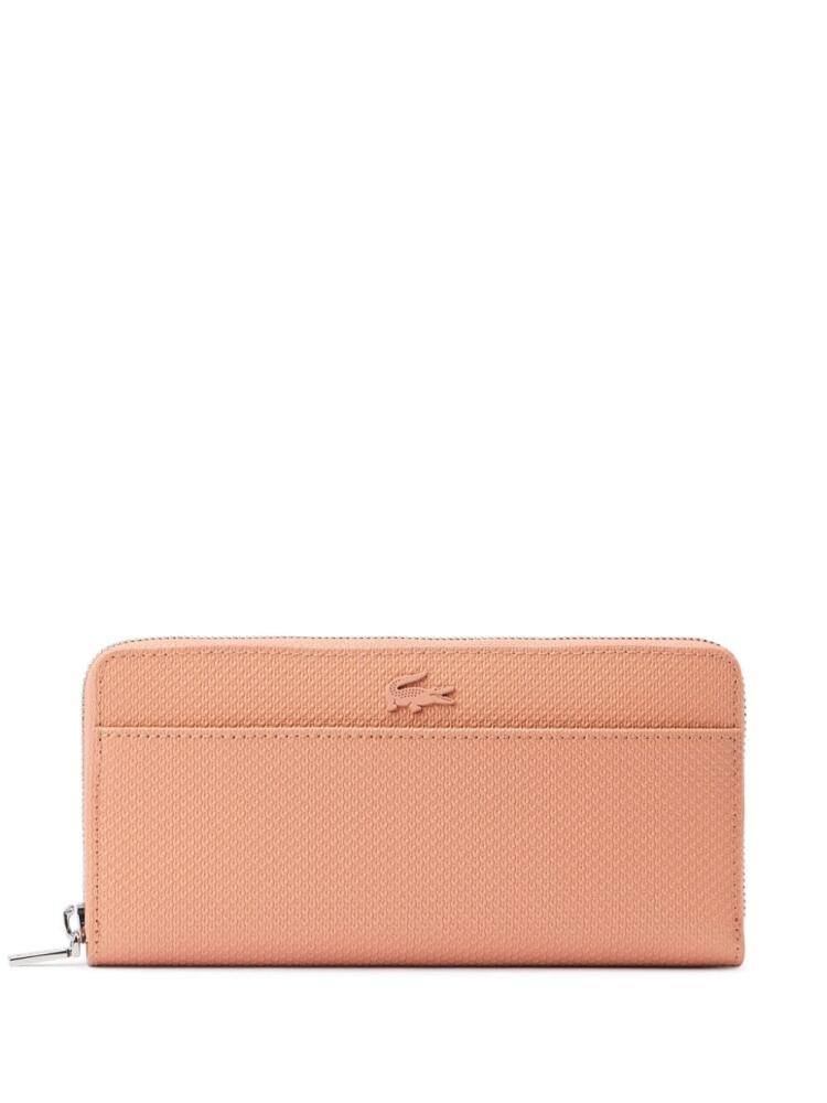 Lacoste crocodile appliqué logo wallet - Pink Cover