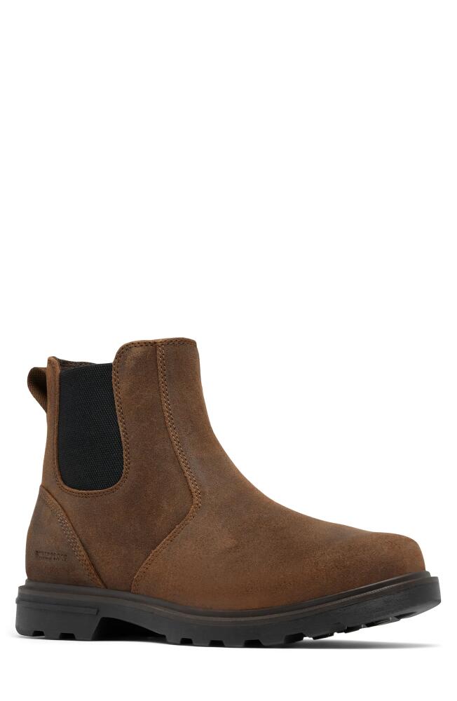 SOREL Carson Waterproof Chelsea Boot in Tobacco/Black Cover