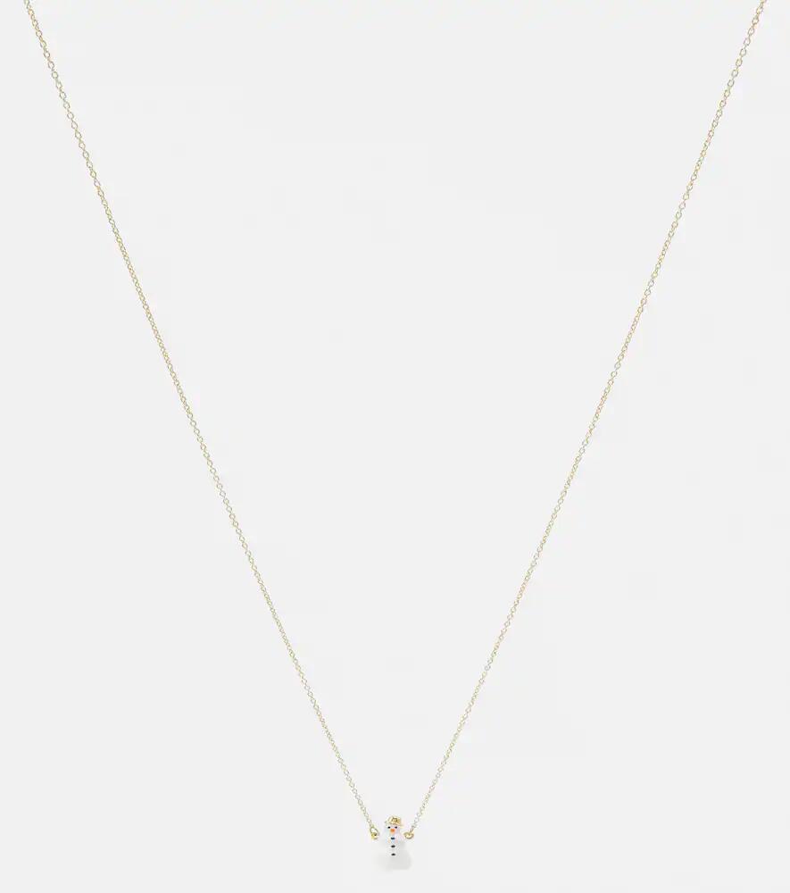 Aliita Frosty 9kt yellow gold necklace with enamel Cover