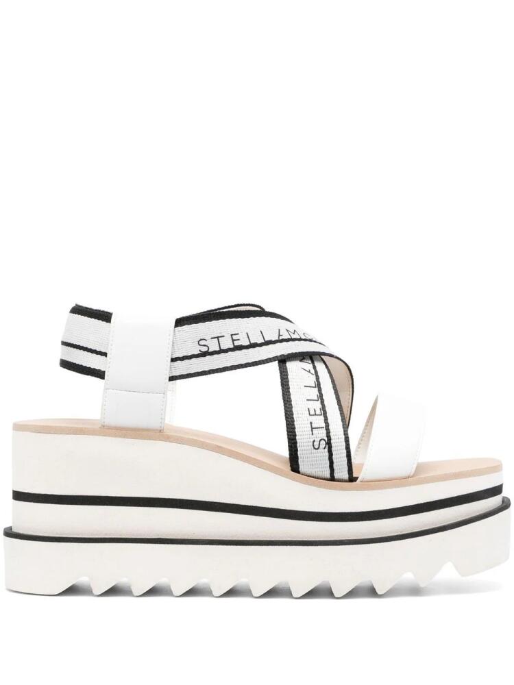 Stella McCartney Sneak-Elyse 80mm platform sandals - White Cover