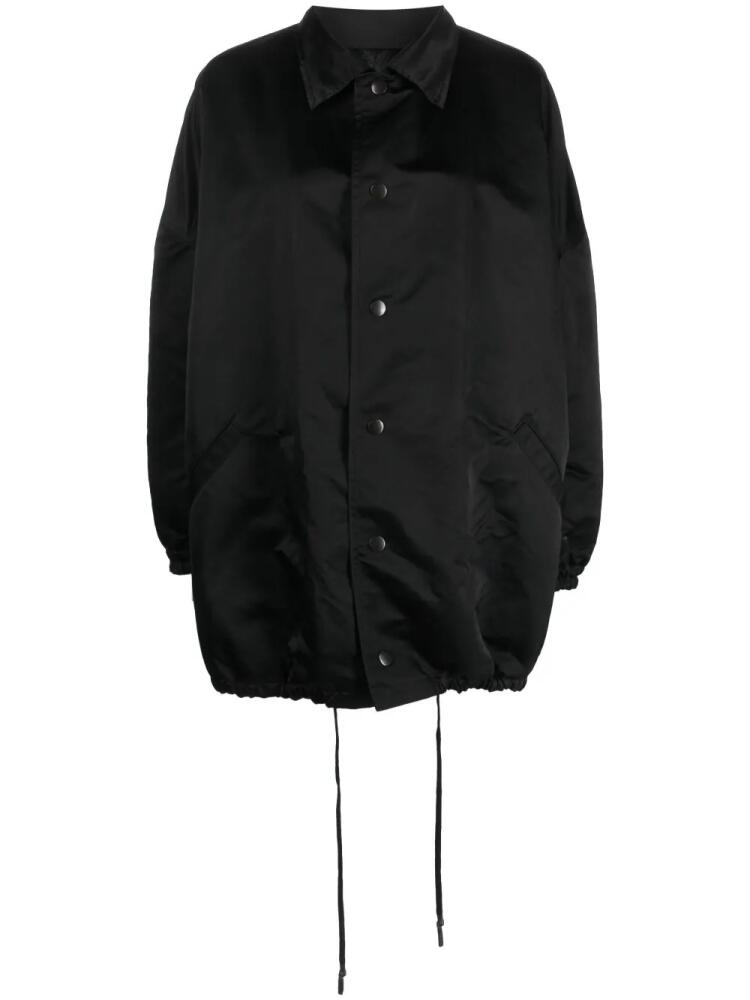 Yohji Yamamoto puffball single-breasted bomber jacket - Black Cover