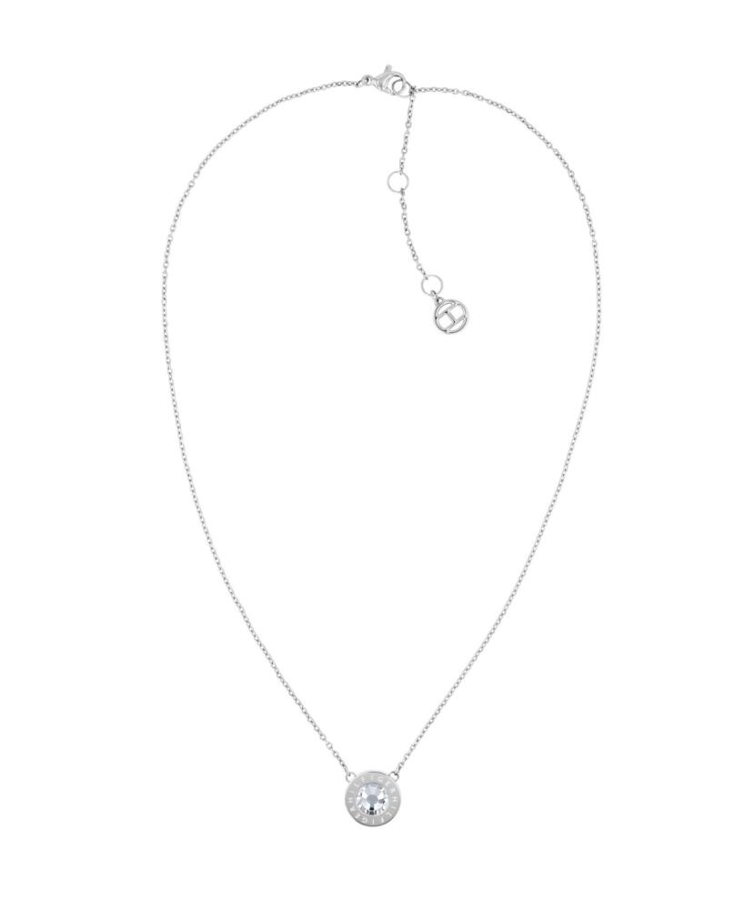 Tommy Hilfiger Women's Silver-Tone Stainless Steel Stone Necklace - Silver-tone Cover