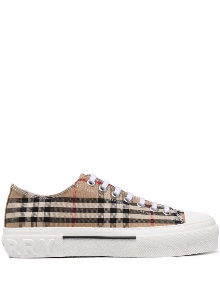 Burberry Vintage Check low-top sneakers - Neutrals Cover