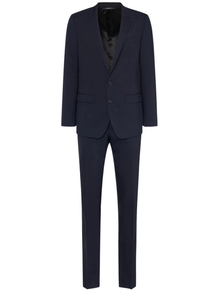 DOLCE & GABBANA Two-piece Stretch Wool Suit Cover