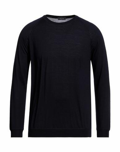 Rossopuro Man Sweater Midnight blue Merino Wool Cover