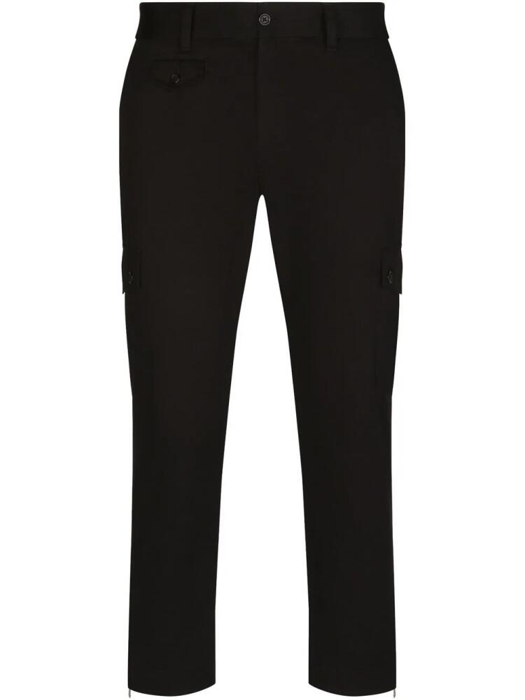 Dolce & Gabbana logo-tag cargo trousers - Black Cover