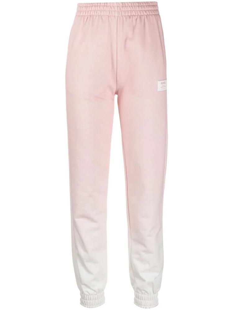 HUGO ombré-effect track pants - Pink Cover