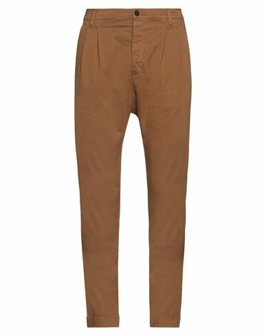 Novemb3r Man Pants Brown Cotton, Elastane Cover