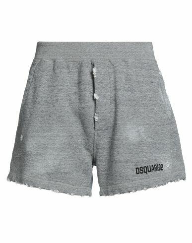 Dsquared2 Man Shorts & Bermuda Shorts Grey Cotton, Elastane Cover