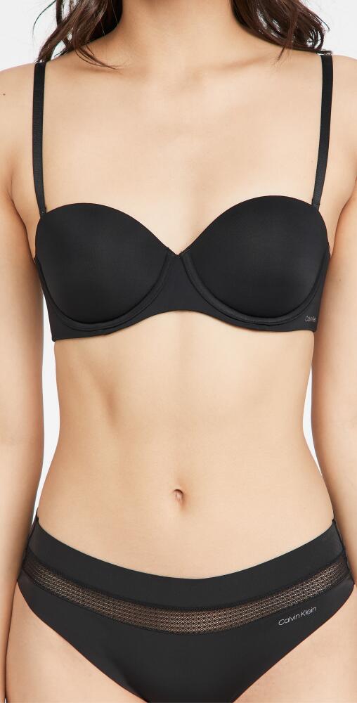 Calvin Klein Underwear CK Push Up Strapless Bra Black001 Cover