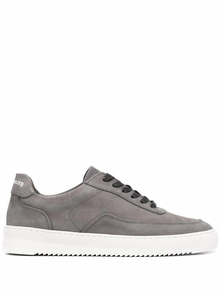 Filling Pieces leather low-top sneakers - Grey Cover