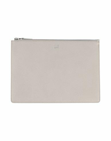 Dunhill Man Pouch Light grey Soft Leather Cover