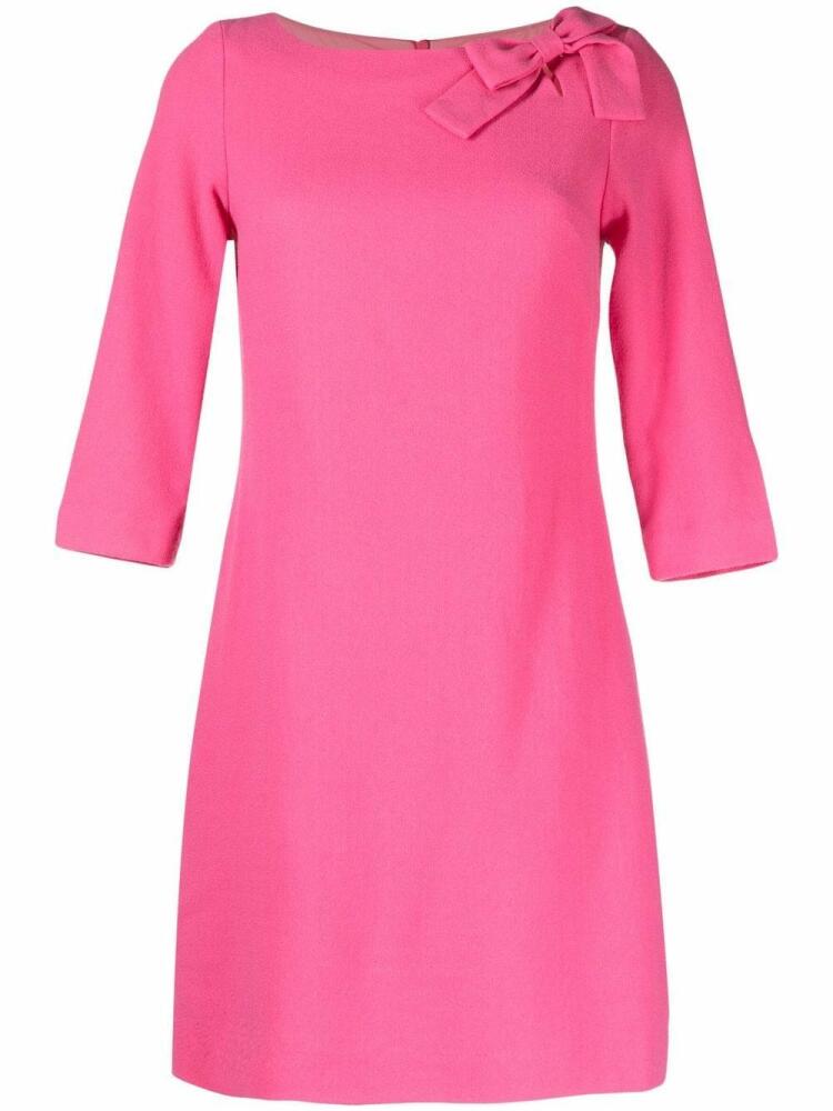 JANE Emma bow-detail midi dress - Pink Cover