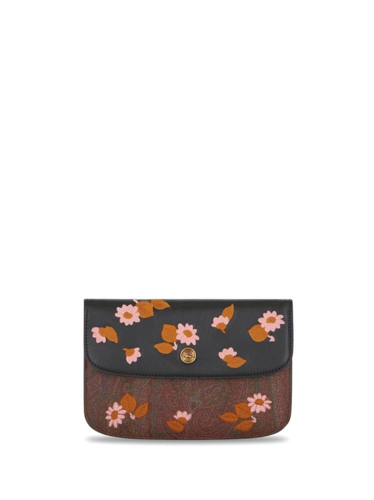 ETRO Essential embroidered purse - Brown Cover