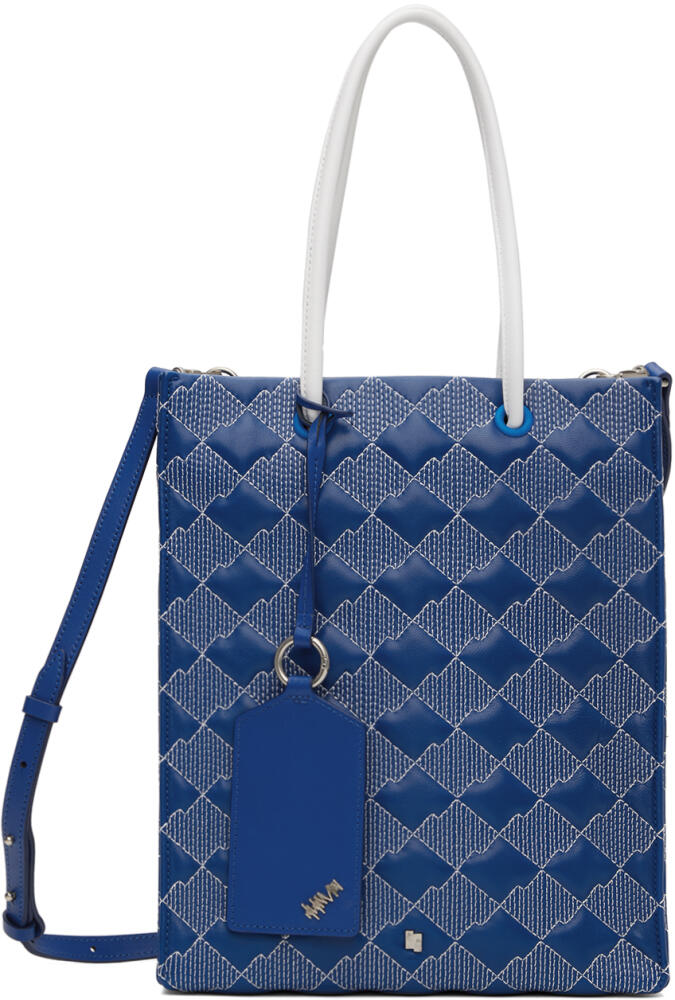 ADER error Blue Quilted Shopper Tote Cover