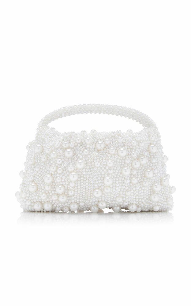 SIMKHAI - Ellerie Mini Pearl Bag - White Cover