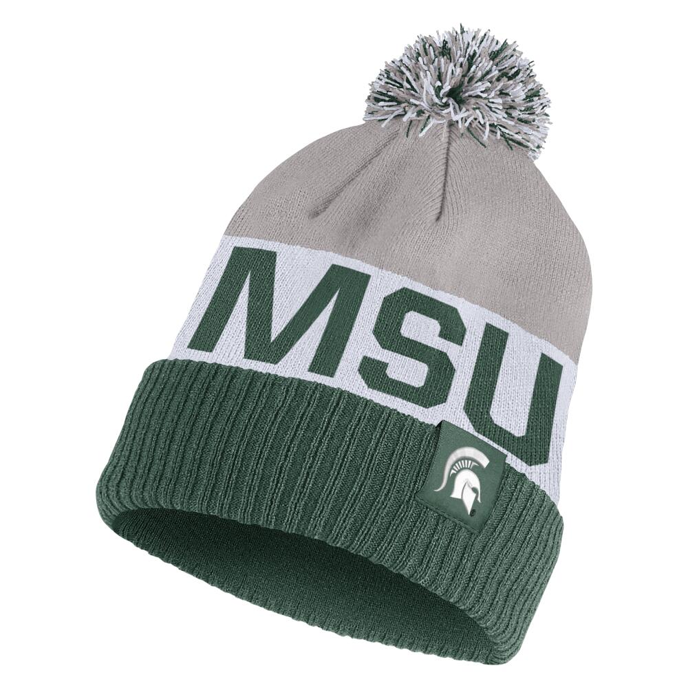 Michigan State Nike Unisex College Beanie in Green Cover