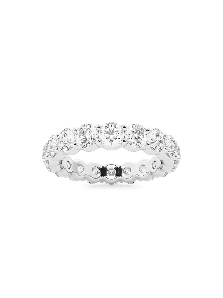 Saks Fifth Avenue Women's Build Your Own Collection Platinum & Lab Grown Round Diamond Eternity Band - 3 Tcw Platinum Cover