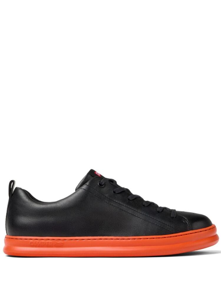 Camper Runner Four round-toe leather sneakers - Black Cover