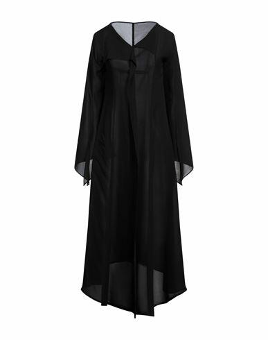 Yohji Yamamoto Woman Midi dress Black Silk Cover