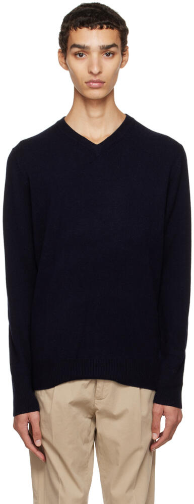 ASPESI Navy V-Neck Sweater Cover