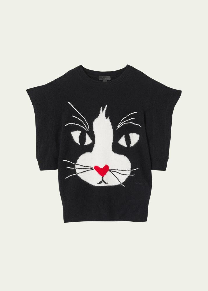 Marc Jacobs Cat Intarsia Cashmere Sweater Cover