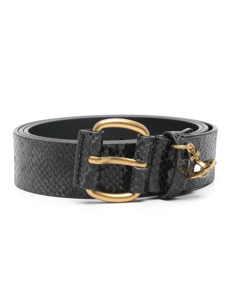 Vivienne Westwood Wide Alex Charm belt - Black Cover